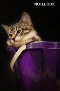 Notebook: Cat, Journal for Writing, College Ruled, Lined Notebook, Soft Cover, Matte, Size 6x 9 inches, 120 Pages