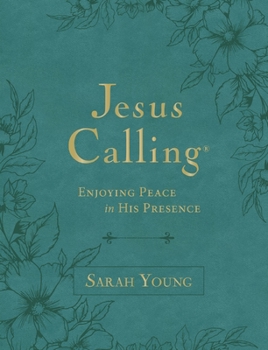 Imitation Leather Jesus Calling, Large Text Teal Leathersoft, with Full Scriptures: Enjoying Peace in His Presence (a 365-Day Devotional) - The Perfect Christian New Ye [Large Print] Book