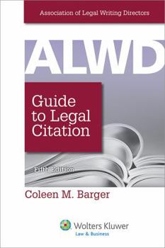 Paperback Alwd Guide to Legal Citation Book