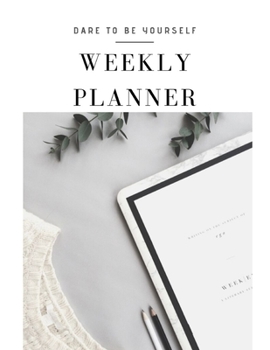 Paperback weekly planner: daily and weekly journal: it helps you organize your tasks and make it easier. Book