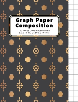 Paperback Graph Paper Composition Notebook: Grid Paper Notebook, Quad Ruled, 100 Sheets, 1/2 Inch Squares, Grid Paper 0.50", 2 Squares Per Inch, Perfect Binding Book
