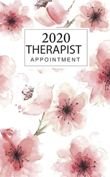 Paperback Appointment Treatment 2020: 366 day 52 weekly Jan to Dec 2020 Appointment Book Monthly Planner 2020 Client Data Organizer Book