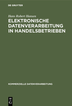 Hardcover Elektronische Datenverarbeitung in Handelsbetrieben [German] Book