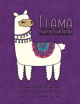 Llama Sketchbook: Notebook for Sketching, Doodling, Painting, Drawing or Writing 8.5 x 11 100 Pages, 8.5 x 11 (Pretty Cute Succulent Cover Vol. 18) (Jolly Pockets Cactus Sketchbooks)