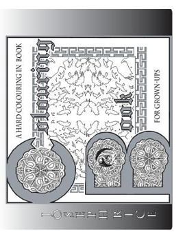 Paperback Hard colouring book for grown ups Book