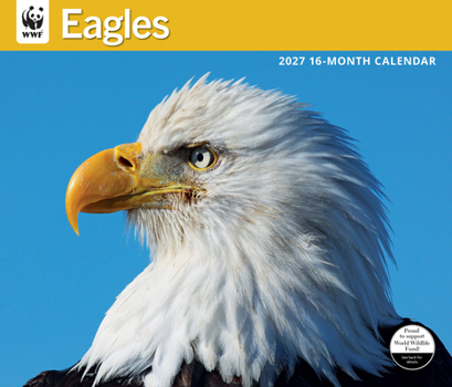 Carousel Worldwide WWF Eagles 2027 Large Wall Calendar – 16-Month Calendar, Powerful Eagle Photography, Monthly Wall Calendar, 14? × 12?, Gift
