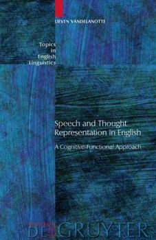Hardcover Speech and Thought Representation in English Book