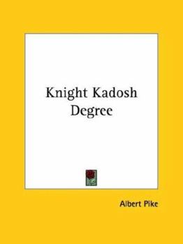 Paperback Knight Kadosh Degree Book