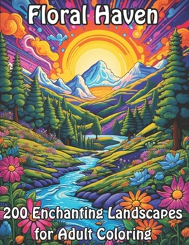 Paperback Floral Haven: 200 Enchanting Landscapes for Adult Coloring Book