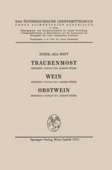 Paperback Traubenmost, Wein, Obstwein [German] Book