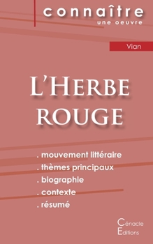 Paperback Fiche de lecture L'Herbe rouge (Analyse littéraire de référence et résumé complet) [French] Book