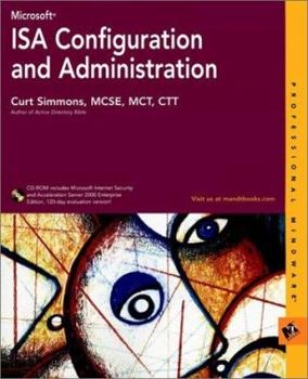 Paperback Microsoft ISA Configuration and Administration Book