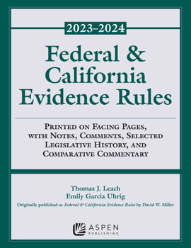 Paperback Federal and California Evidence Rules: 2023-2024 Supplement Book