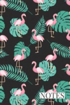 Notes: Trendy Cute Pink Flamingo With Palms Notebook Journal For Writing Notes and Doodling. Great Gift for Tweens, Women and Girls