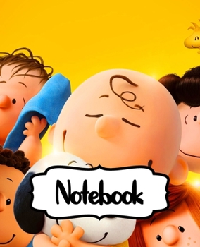 Notebook: Little White Beagle Snoopy Dog House The Peanuts Comics Strip Animation Boys Kids Adults Elementary Supplies Student Teacher Daily Creative ... Boys And Girls, 110 Pages 7.5 x 9.25 Inches