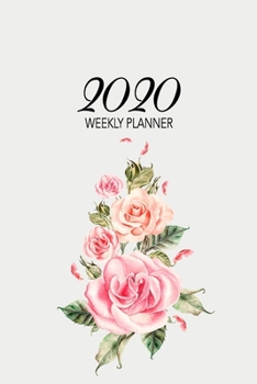 Paperback 2020 Weekly Planner: At-a-glance Week-per-Page Diary With Journal Pages, January-December (Flower Arrangement Cover) Book