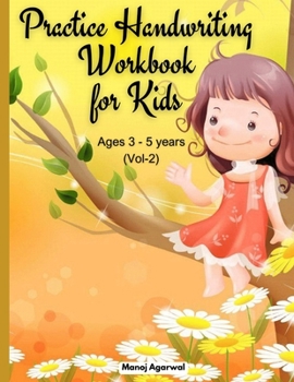 Paperback Practice Handwriting Workbook for Kids: For Kids Ages 3 - 5 years (Volume 2) Book