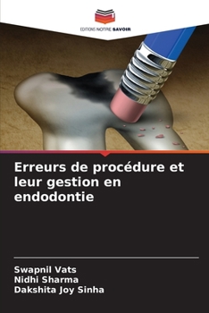 Paperback Erreurs de procédure et leur gestion en endodontie [French] Book