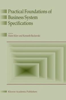 Hardcover Practical Foundations of Business System Specifications Book