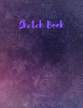 Sketch Book: with a purple cover Blank, Large 8.5"x 11" 100 page Personal Artist Sketchbook Scrapbook: for sketching, Creative doodling, and Drawing