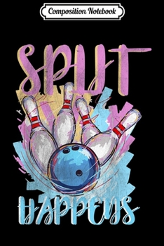 Paperback Composition Notebook: Funny Bowling Bowling Team Going On Strike Pins Journal/Notebook Blank Lined Ruled 6x9 100 Pages Book