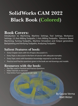 Hardcover SolidWorks CAM 2022 Black Book (Colored) Book