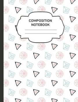 Paperback Composition Notebook: College Ruled Narrow Line Comp Books for School - Elegant Doodles Book