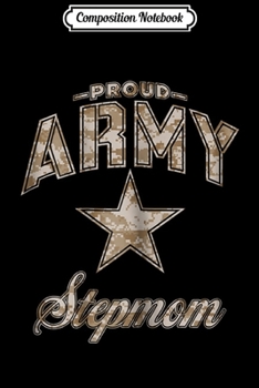 Paperback Composition Notebook: Womens Army Stepmom s for Women (Camo) Journal/Notebook Blank Lined Ruled 6x9 100 Pages Book