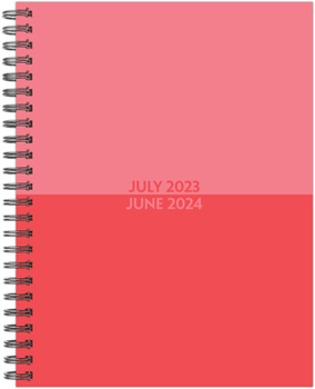 Spiral-bound Blush Duotone Academic 2023-24 8.5 X 11 Softcover Weekly Planner Book