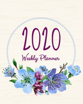 2020 Weekly Planner: Cherry Blossoms Small Size Easy To Carry Two Page A Week Planner Calendar