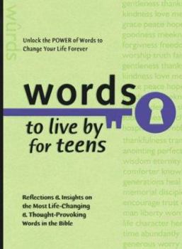 Paperback Words to Live By for Teens Book