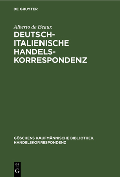 Hardcover Deutsch-Italienische Handelskorrespondenz [German] Book