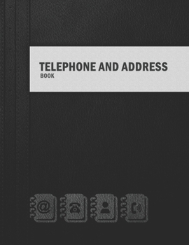 Paperback Telephone and Address Book: Large Print Phone Book & Adresses Book with Tabs [Large Print] Book