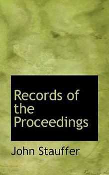 Paperback Records of the Proceedings Book