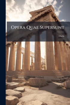 Paperback Opera Quae Supersunt: Ed. J. G. Hulleman Book