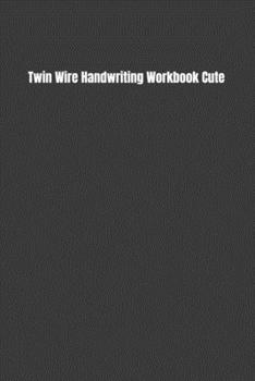 Paperback Twin Wire Handwriting Workbook Cute Book