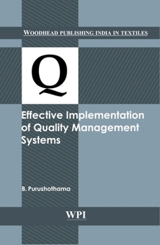 Hardcover Effective Implementation of Quality Management Systems Book