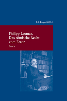 Paperback Das Romische Recht Vom Error [German] Book