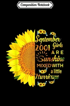 Composition Notebook: September 2007 12 Years Old 12th Birthday Women Flower  Journal/Notebook Blank Lined Ruled 6x9 100 Pages