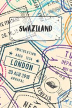Swaziland: Dotted Travel Diary Notebook or Journey Dotted Grid Journal - Holiday Trip Pocketbook for Men and Women with Dots