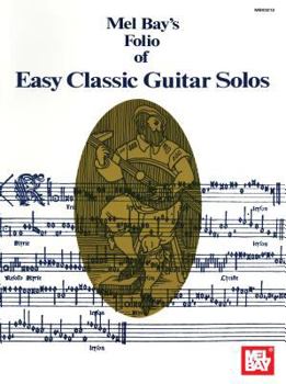 Paperback Folio of Easy Classic Guitar Solos Book