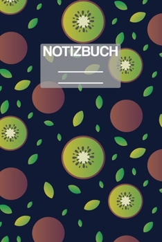 Paperback Notizbuch A5 Muster Kiwi: - 111 Seiten - EXTRA Kalender 2020 - Einzigartig - Kariert - Karo - Raster - Geschenk - Geschenkidee [German] Book