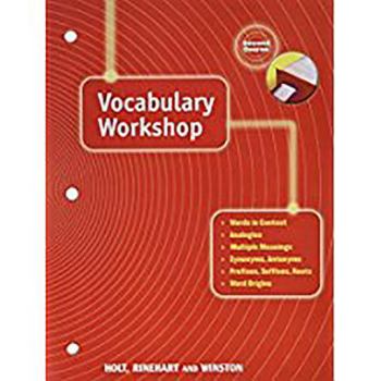 Paperback Elements of Language: Vocabulary Workshop Grade 8 Second Course Book