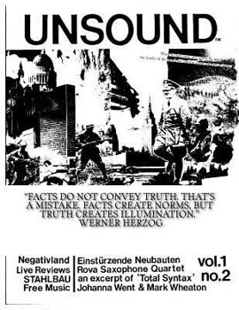 Paperback Unsound, Volume 1, #2 Book