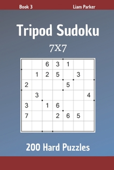 Paperback Tripod Sudoku - 200 Hard Puzzles 7x7 Book 3 Book
