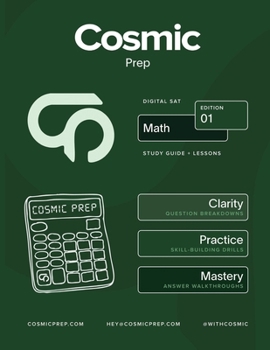 Paperback Cosmic Prep Digital SAT Math Study Guide Book