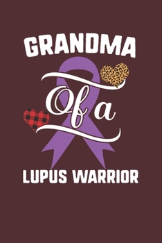 Grandma Of A Lupus Warrior: Lupus Awareness Leopard Buffalo Plaid Family Gift