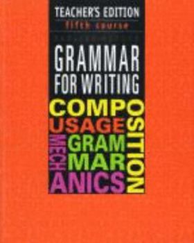 Paperback Grammar for Writing, 5th Course (Grammar for Writing Ser. 2) Book