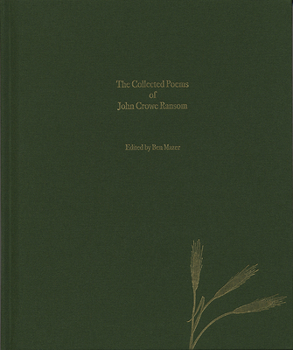 Hardcover The Collected Poems of John Crowe Ransom Book