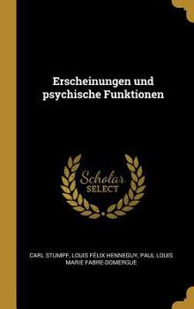 Hardcover Erscheinungen und psychische Funktionen [German] Book